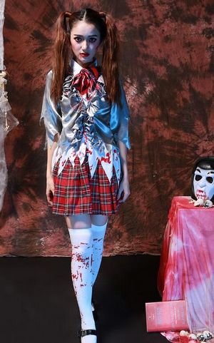 F1654 School Girl Zombie Costume